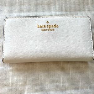 NWT Kate Spade Slim Wallet - Parchment